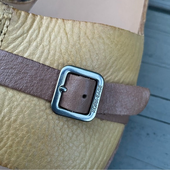 Kork Ease Downey Yellow Mexico leather buckle slide sandals 9 M - Picture 7 of 16